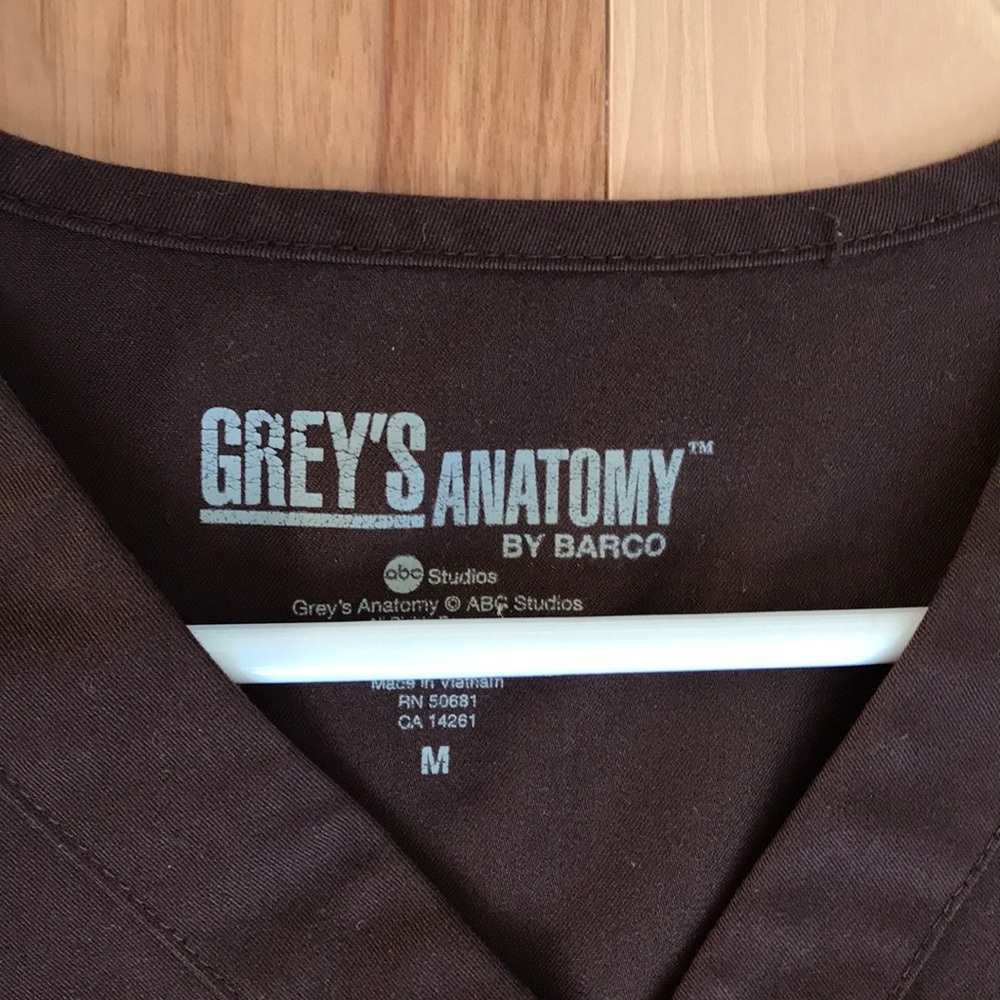 Grey’s anatomy scrubs Chocolate brown.